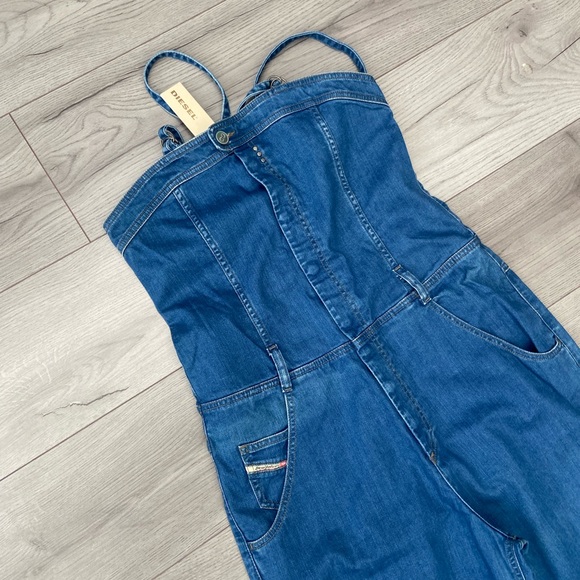 Vintage style diesel denim jumpsuit all in one size M - Picture 2 of 6
